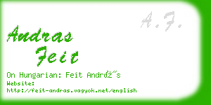 andras feit business card